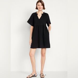 Old Navy Crinkle Gauze Swing Dress
